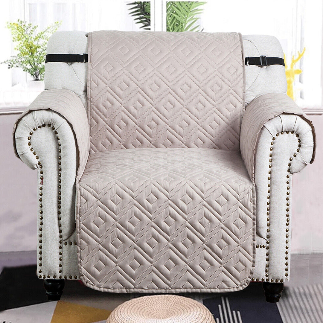 Quilted Sofa Cover Pet Protector Throw Waterproof Sofa Slip Covers 1/2/3 Settee Luvikno