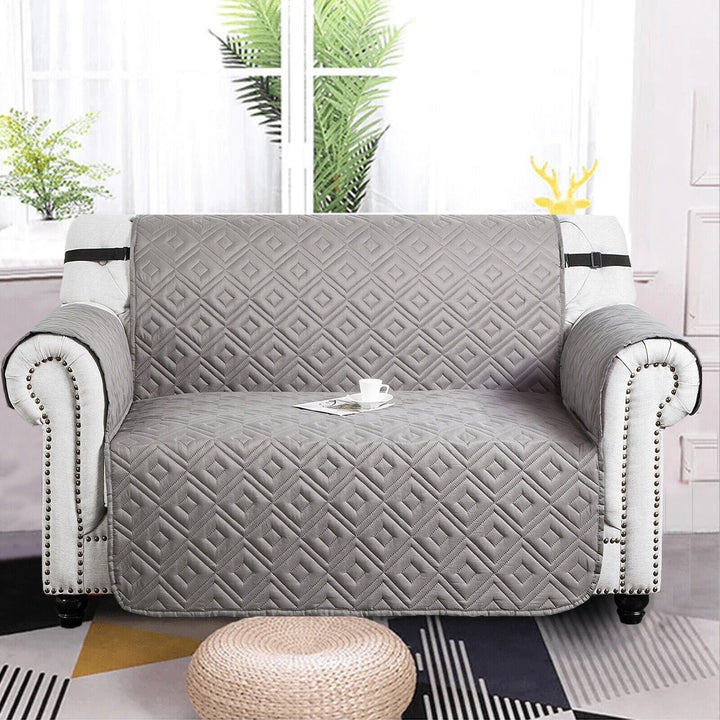 Quilted Sofa Cover Pet Protector Throw Waterproof Sofa Slip Covers 1/2/3 Settee Luvikno