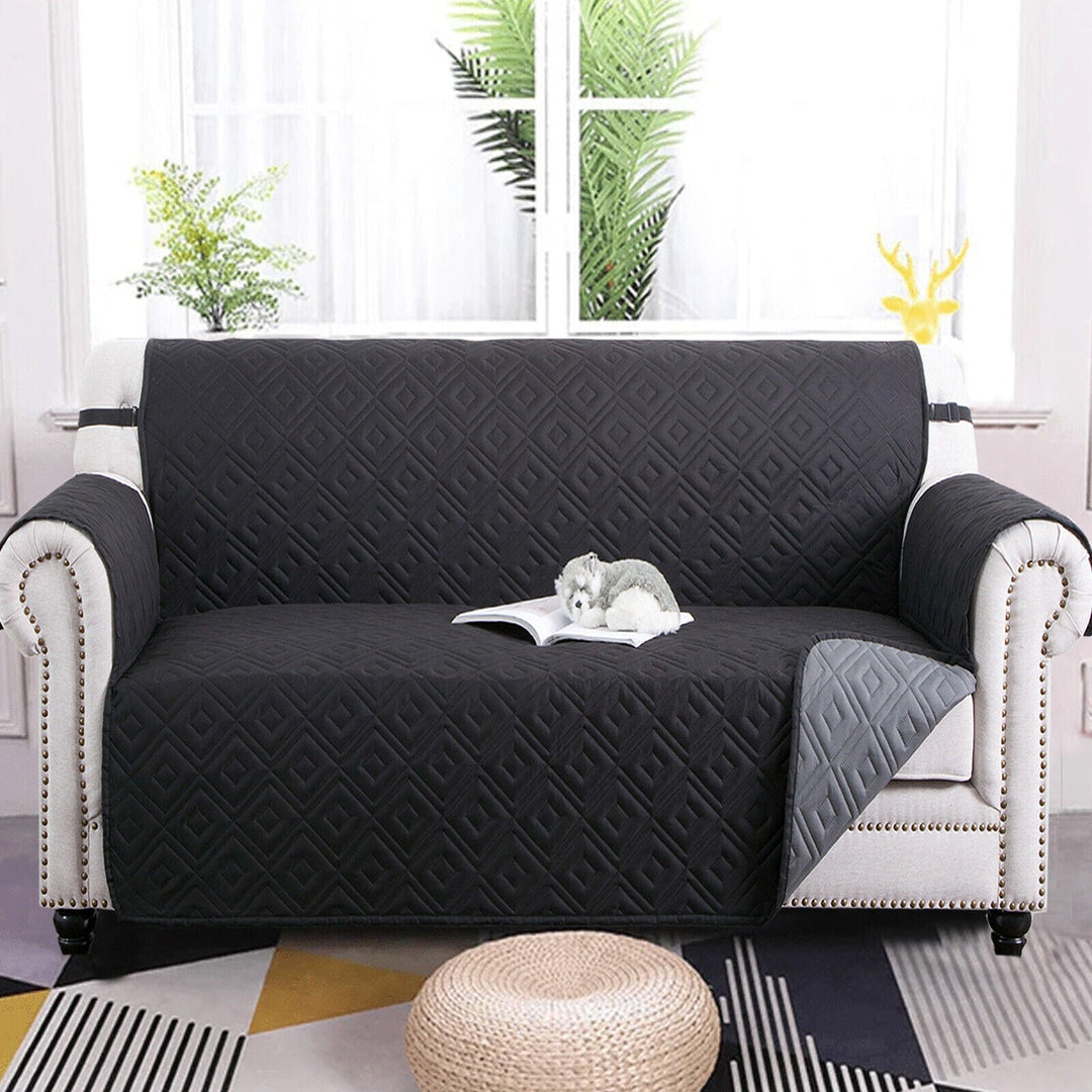 Quilted Sofa Cover Pet Protector Throw Waterproof Sofa Slip Covers 1/2/3 Settee Luvikno