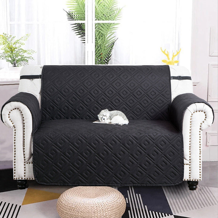 Quilted Sofa Cover Pet Protector Throw Waterproof Sofa Slip Covers 1/2/3 Settee Luvikno