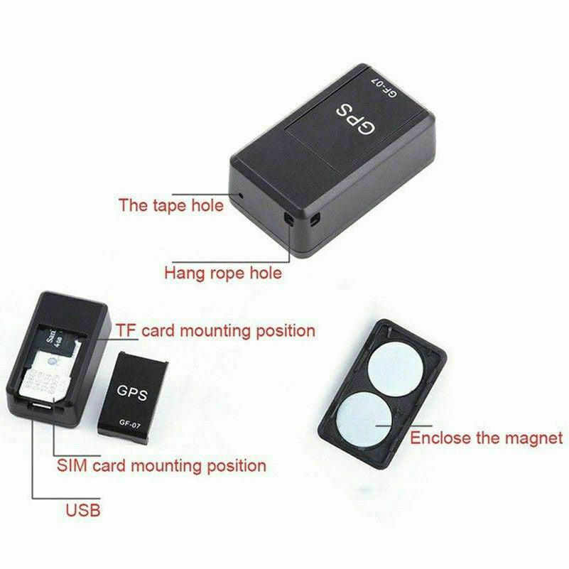 Luvikno | Mini Sanntids GPS Tracker Enhet | Liten størrelse og lett vekt
