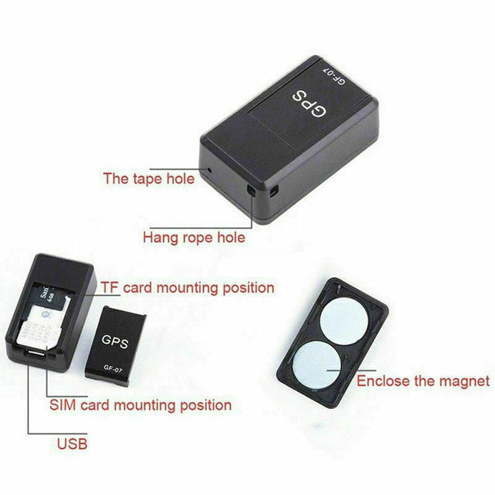 Luvikno | Mini Sanntids GPS Tracker Enhet | Liten størrelse og lett vekt