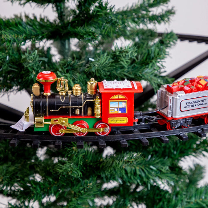 Luvikno | KerstExpress Tre Tog – Ridetog med Lys, Lyd og Treholder