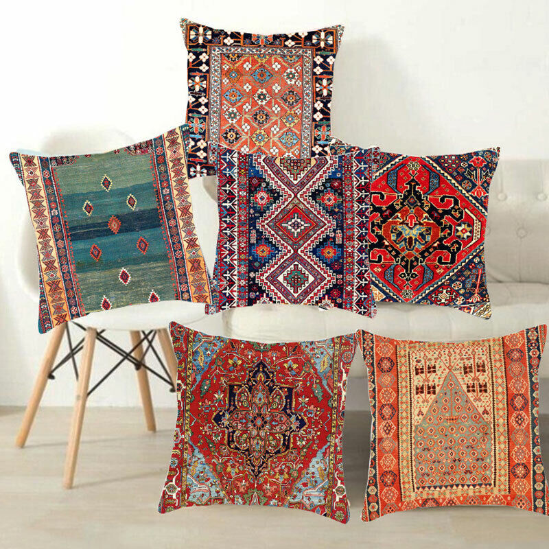 Etnisk Boho Mandala Print Kasteputevar Sofa Putetrekk Hjemmedekor Luvikno