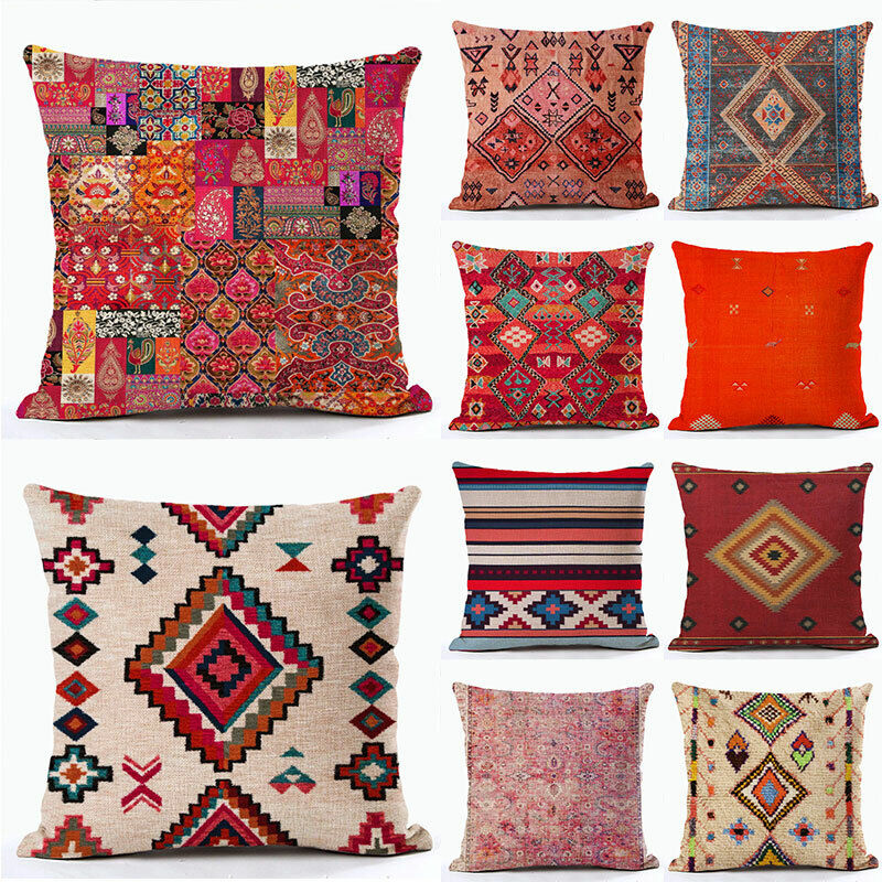 Etnisk Boho Mandala Print Kasteputevar Sofa Putetrekk Hjemmedekor Luvikno