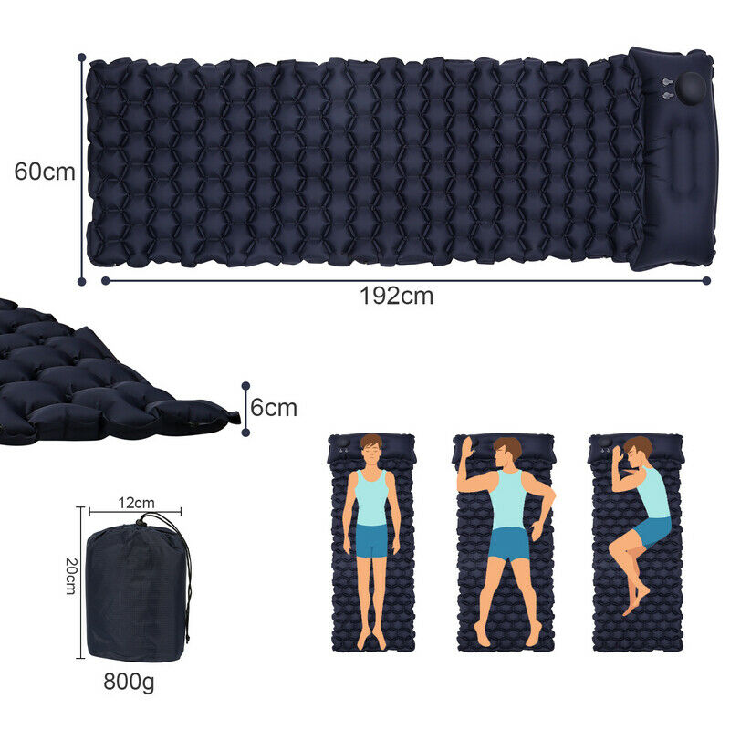 Sovematte camping matte fotpumpe | Luvikno
