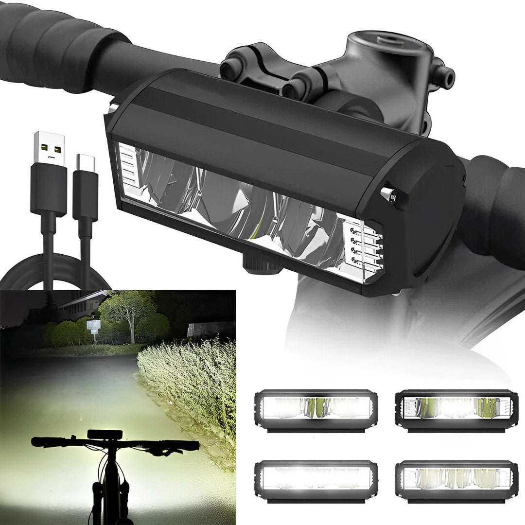 Kraftig sykkel front LED hodelykt Luvikno