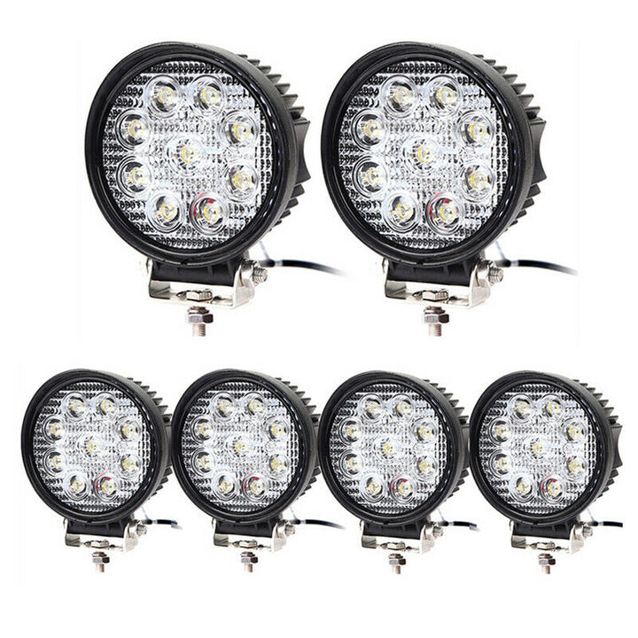 LED Arbeidslys 6X 27W Spotlight | Luvikno