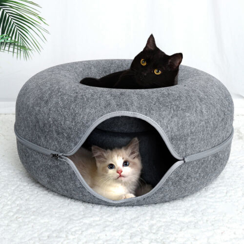 Purrfect Den - Luksus Katte Tunnel med Soveplass Luvikno