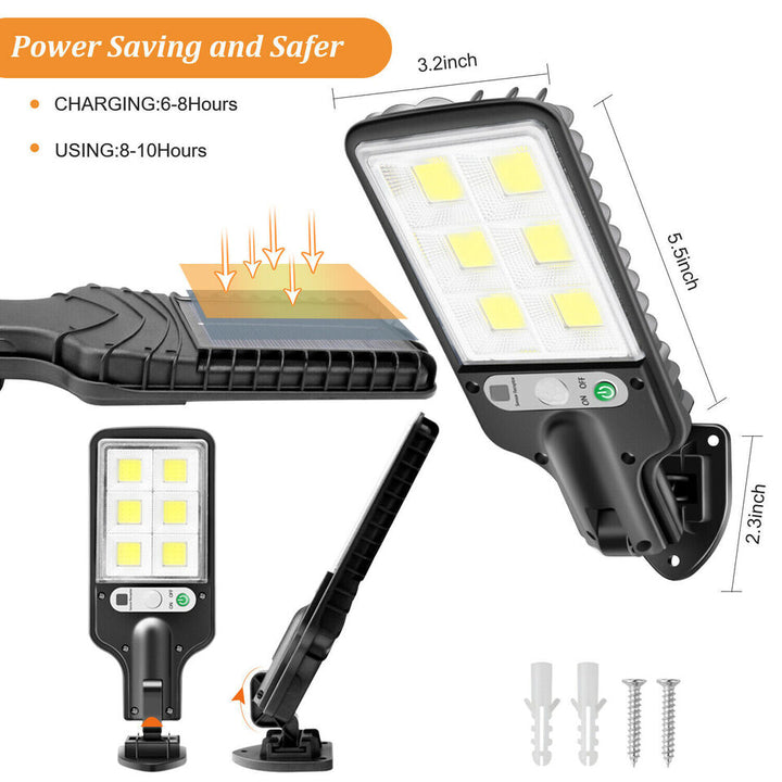 Premium solcel-drevet LED gate lampe | Luvikno
