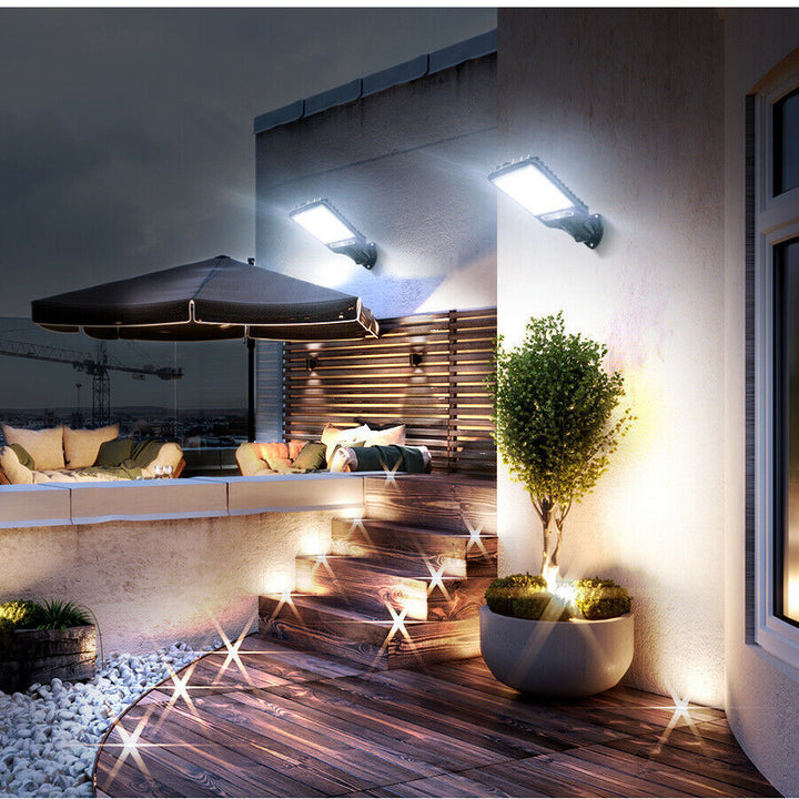 Premium solcel-drevet LED gate lampe | Luvikno