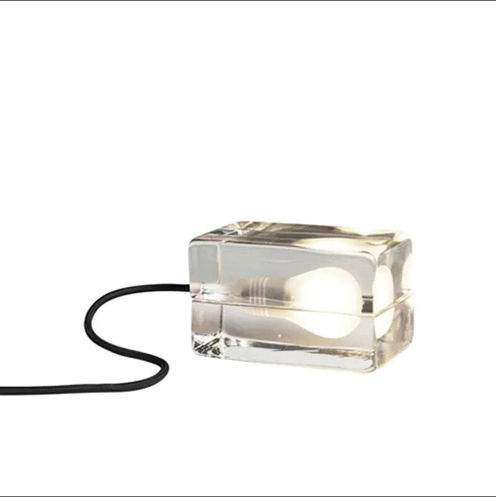 Luvikno | Clarylume Glass Bordlampe | Blending LED Lys | Krystallklar Design | For Soverom, Kontor & Stue