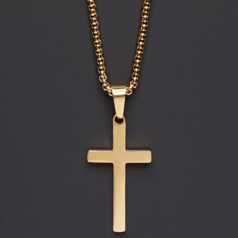 Classic Cross Men’s Necklace Luvikno