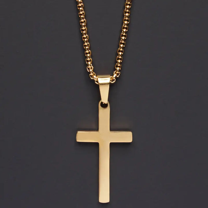Classic Cross Men’s Necklace Luvikno