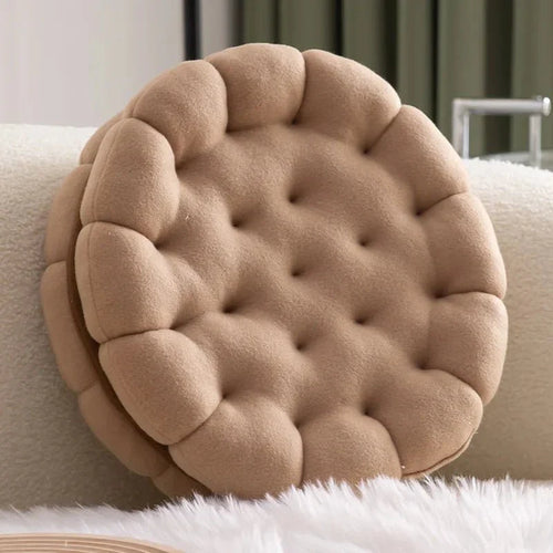 Sandwich Kjeks Sofa Putetrekk Rundt Bomull Vevd Design | Luvikno