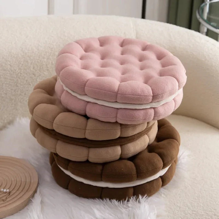 Sandwich Kjeks Sofa Putetrekk Rundt Bomull Vevd Design | Luvikno