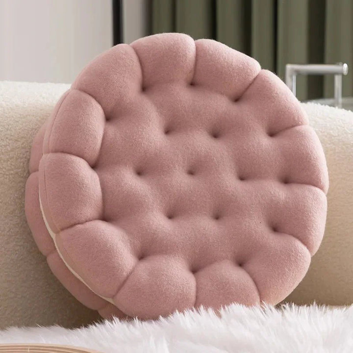 Sandwich Kjeks Sofa Putetrekk Rundt Bomull Vevd Design | Luvikno