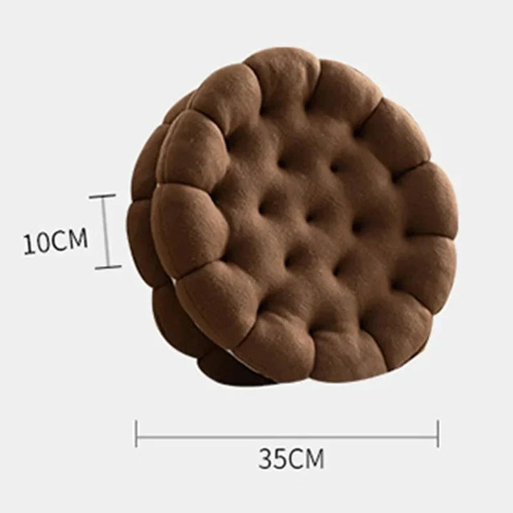 Sandwich Kjeks Sofa Putetrekk Rundt Bomull Vevd Design | Luvikno