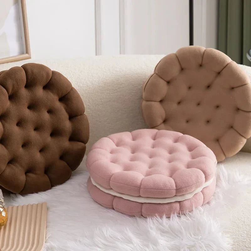 Sandwich Kjeks Sofa Putetrekk Rundt Bomull Vevd Design | Luvikno