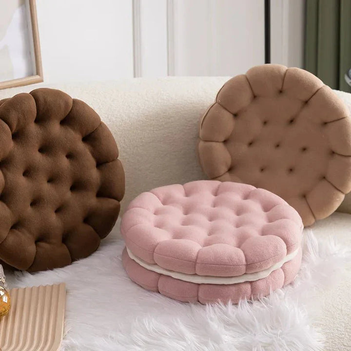 Sandwich Kjeks Sofa Putetrekk Rundt Bomull Vevd Design | Luvikno