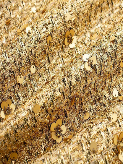 Luvik | Naisille bomber-takki kultaisilla paljeteilla ja rento malli juhliin tai vapaa-aikaan