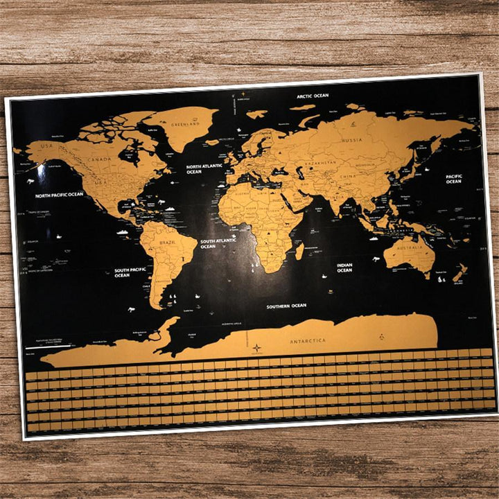 Scratch Off World Map Poster | Luvikno
