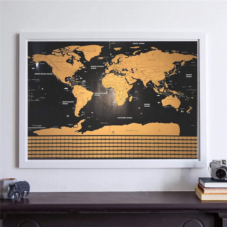 Scratch Off World Map Poster | Luvikno