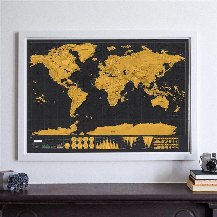 Scratch Off World Map Poster | Luvikno