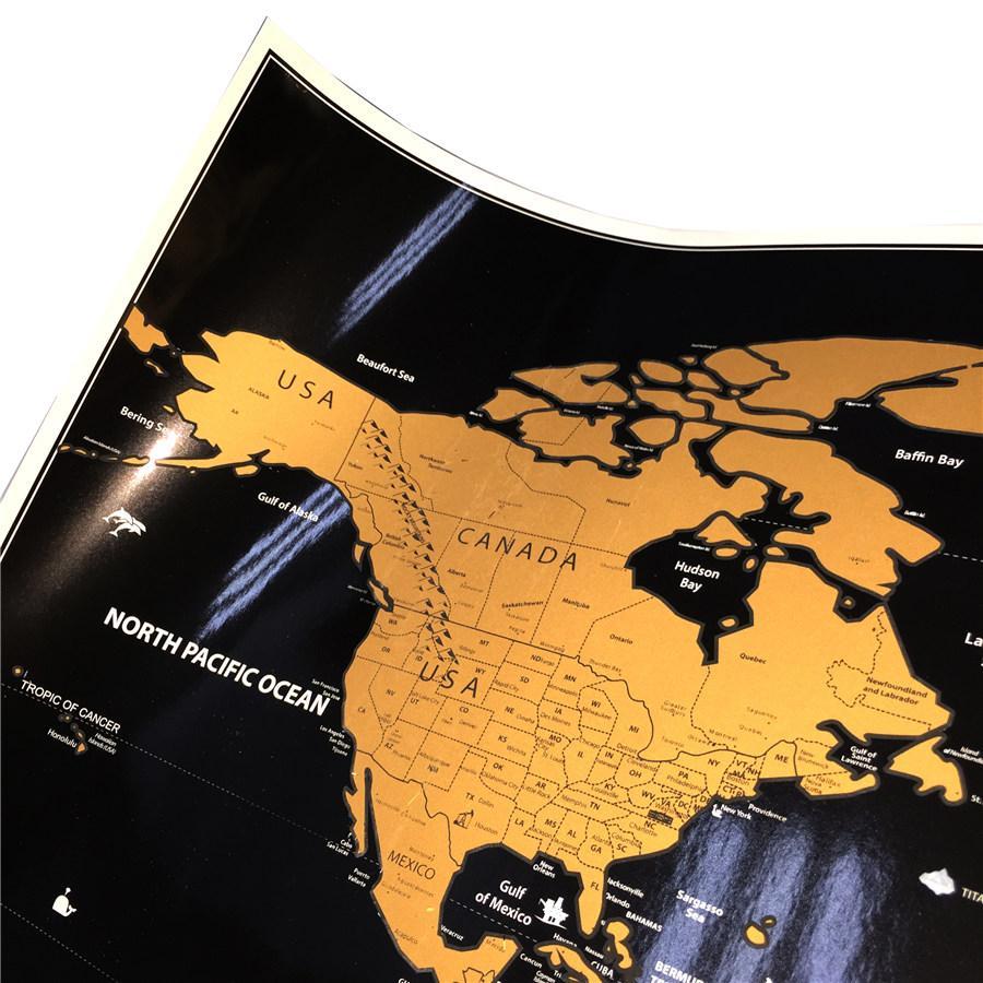 Scratch Off World Map Poster | Luvikno