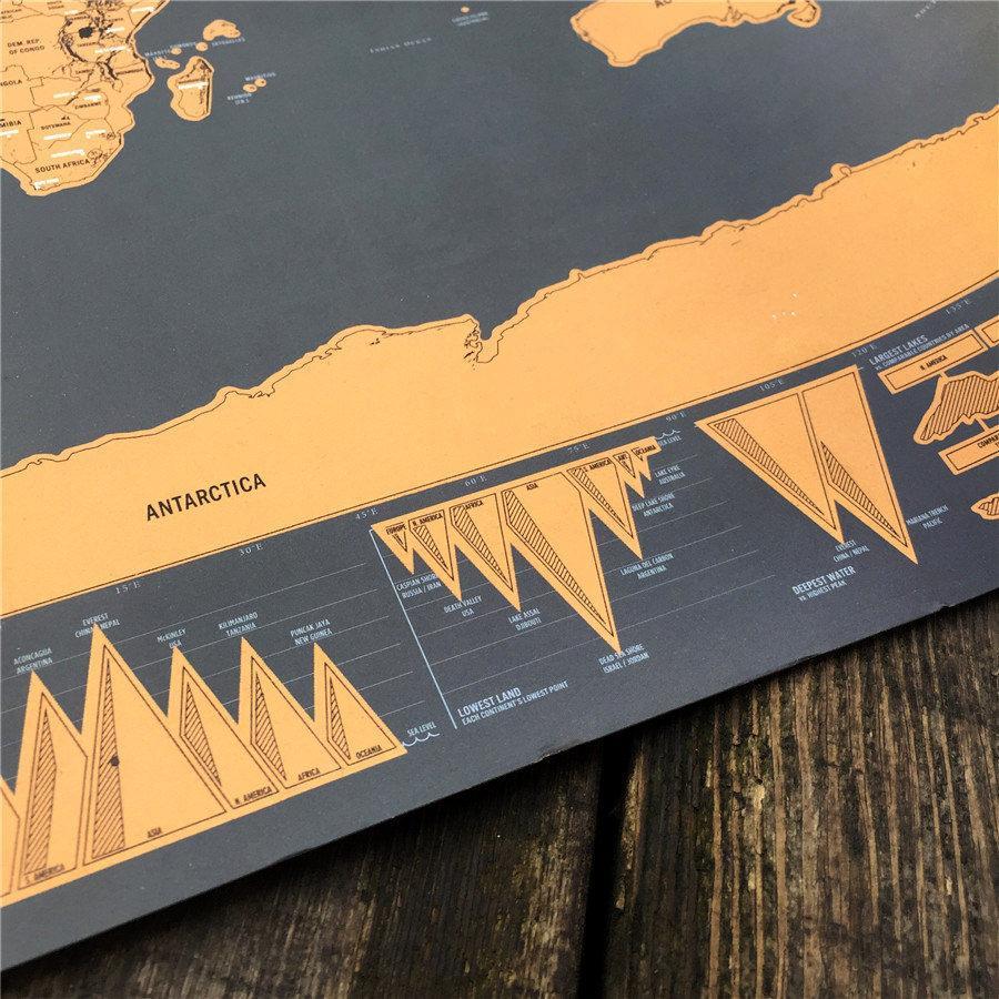 Scratch Off World Map Poster | Luvikno