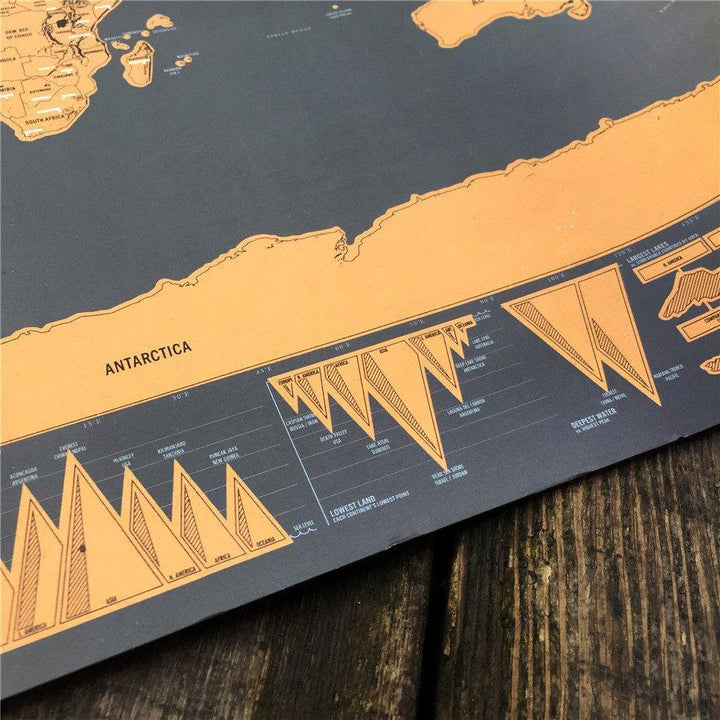 Scratch Off World Map Poster | Luvikno
