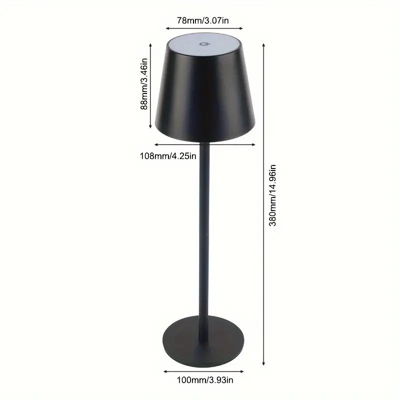 Luvikno | LED Bordlampe – Trådløs, Berøringskontroll & Dimmbar Lys