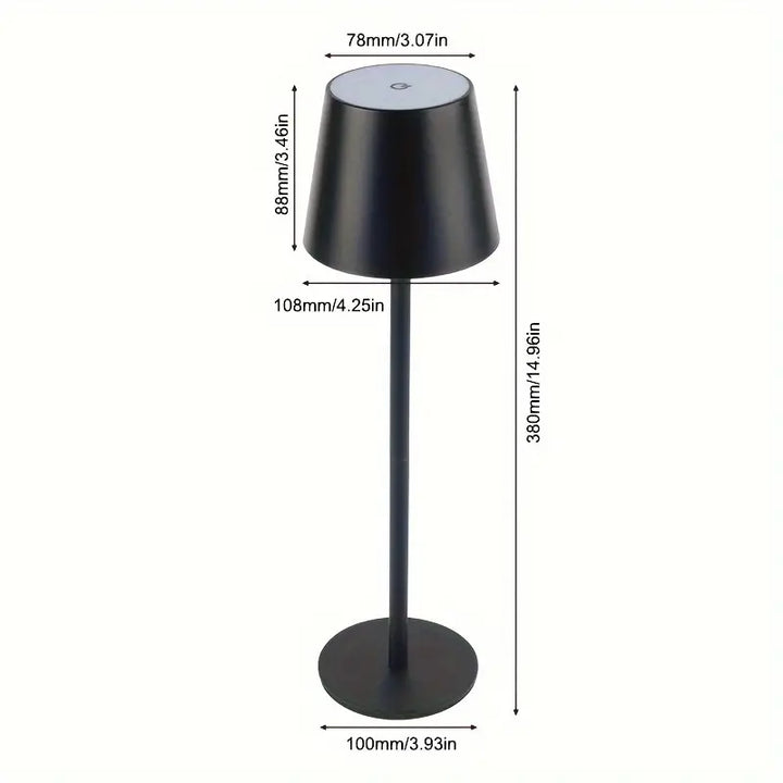Luvikno | LED Bordlampe – Trådløs, Berøringskontroll & Dimmbar Lys