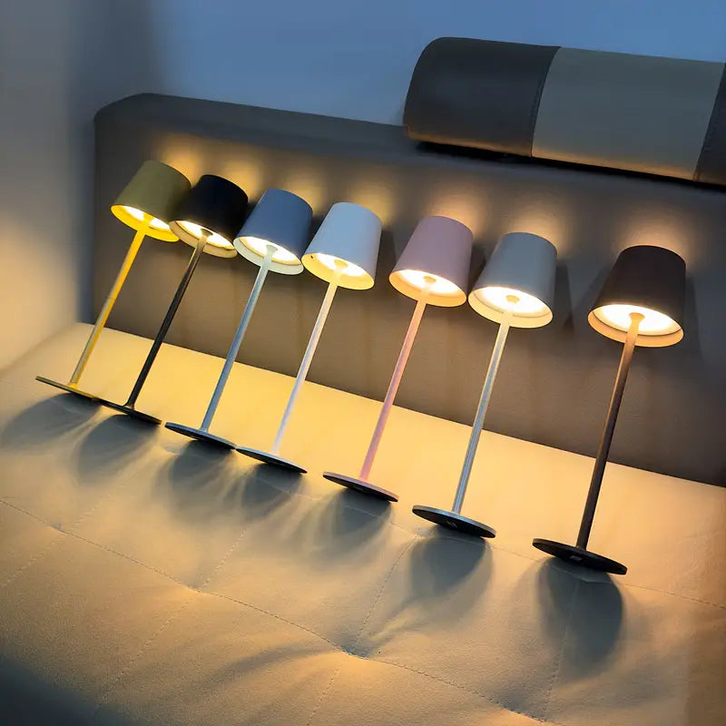 Luvikno | LED Bordlampe – Trådløs, Berøringskontroll & Dimmbar Lys
