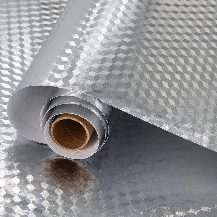 Selvklebende aluminium kjøkkenklistremerke vanntett oljeproof tapet | Luvikno