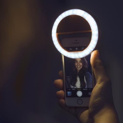 Bærbar Selfie Ring Lys - GlowSnap | Luvikno