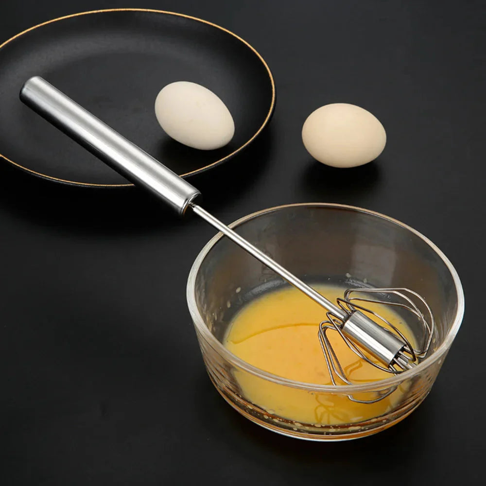 Semi-automatisk eggvisp i rustfritt stål visp press type eggvisp | Luvikno