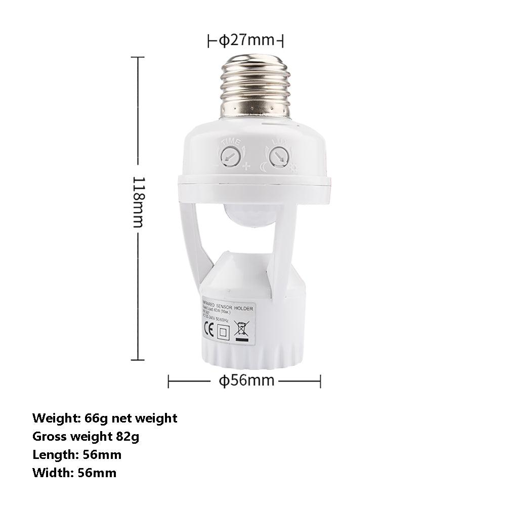 Smart bevegelsessensor lampeholder Luvikno