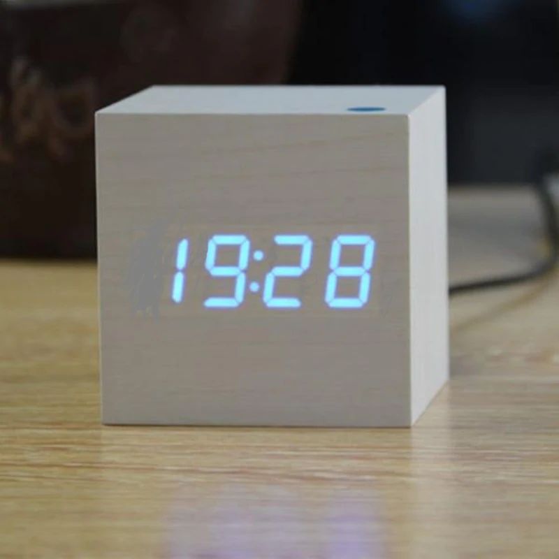 Luvikno | Cube Digital Bordklokke Moderne Interiørdekor