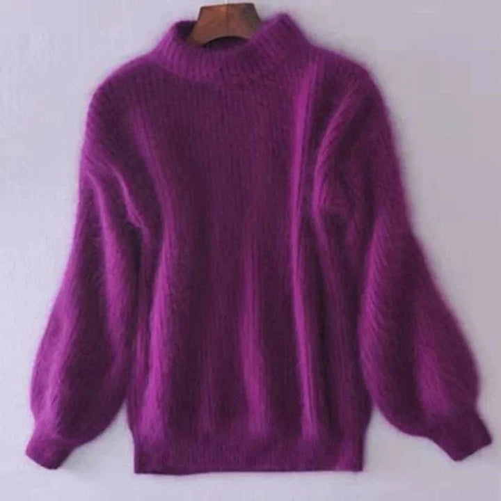 Luvik | fluffy varm strikket genser