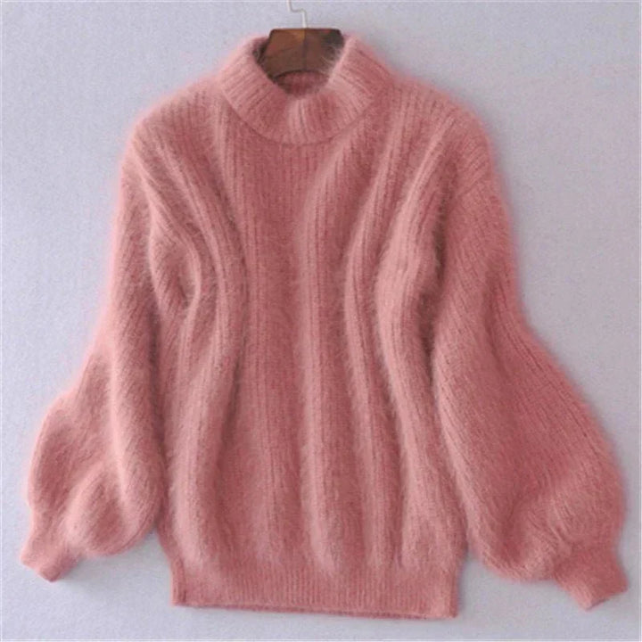 Luvik | fluffy varm strikket genser