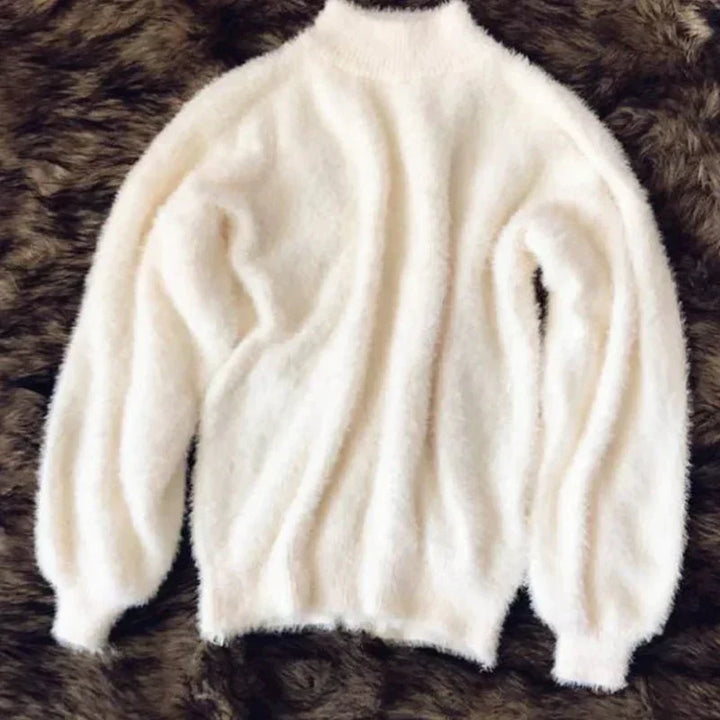 Luvik | fluffy varm strikket genser