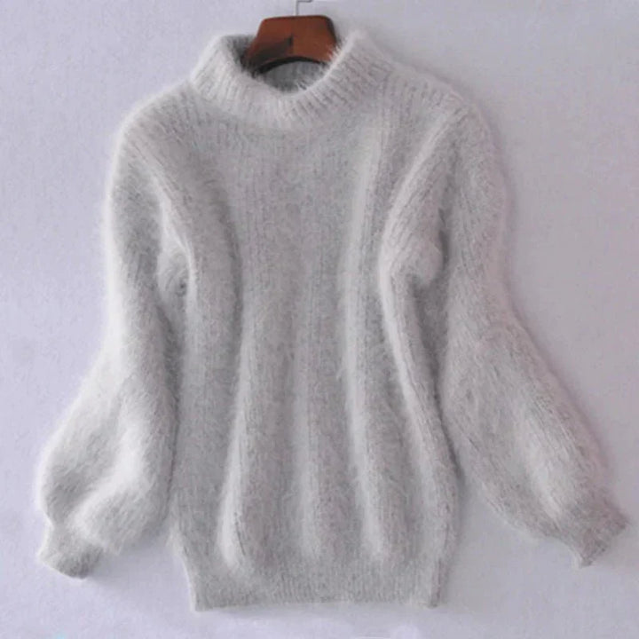 Luvik | fluffy varm strikket genser