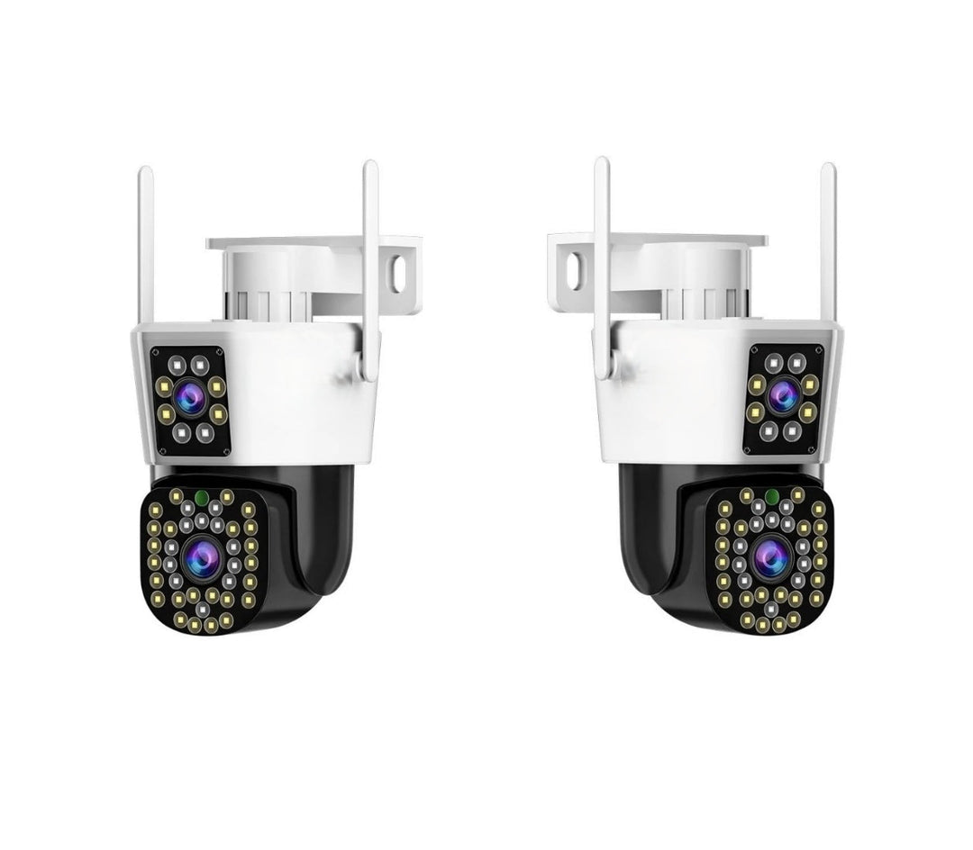 DualGuard Max 2-Pack – 360° Sikkerhetskamera Sett med Nattvisjon | Luvikno