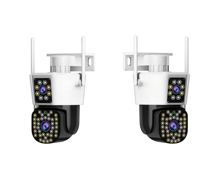 DualGuard Max 2-Pack – 360° Sikkerhetskamera Sett med Nattvisjon | Luvikno