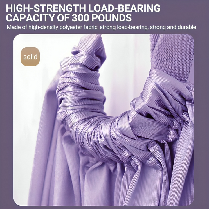 Luvikno | LuxAura AeroStretch Aerial Yoga Rope | Høy-kvalitets, fleksibel tau for opphengt yoga med optimal støtte og komfort