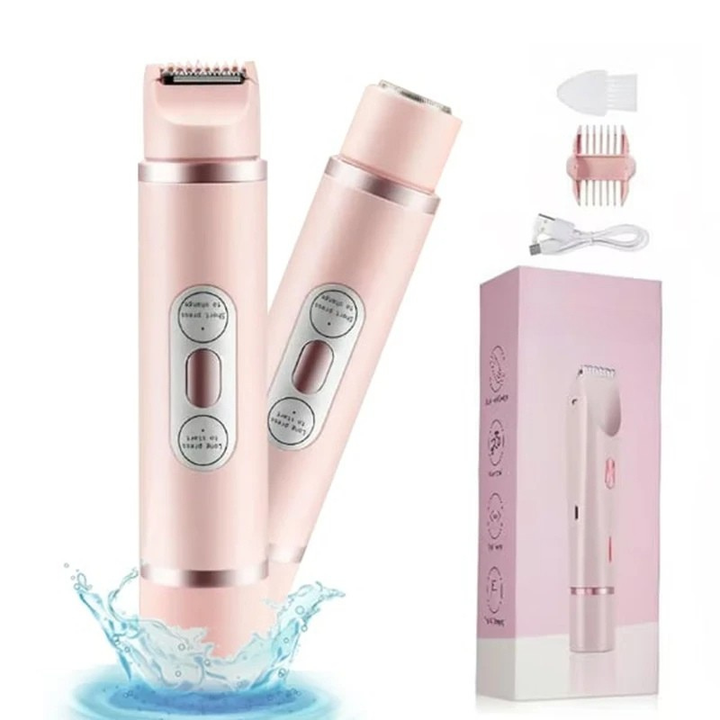 Dual Head Electric Shaver for Women with Trimmer Luvikno