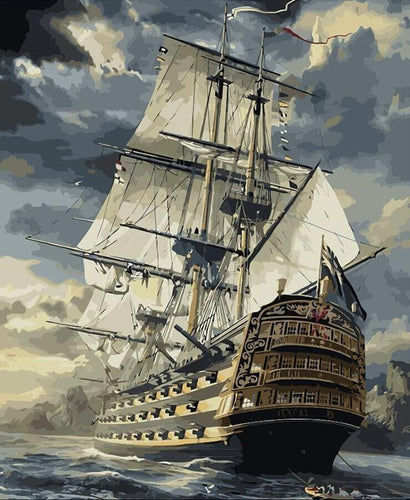 Ship at Sea - Van-Go Male-By-Nummer Kit | Luvikno