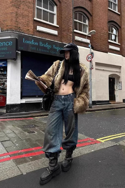 Luvik | Tekokarhu -turkki lämmin takki