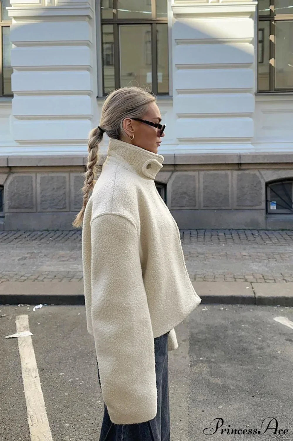 Luvik | Pystykaulus Sherpa-takki